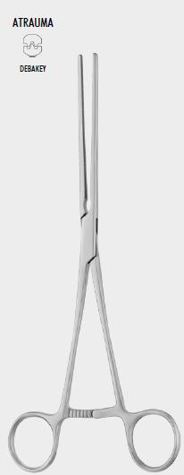 Затискач атравматичний ПОТС (POTTS), 23 см (cm), прямий